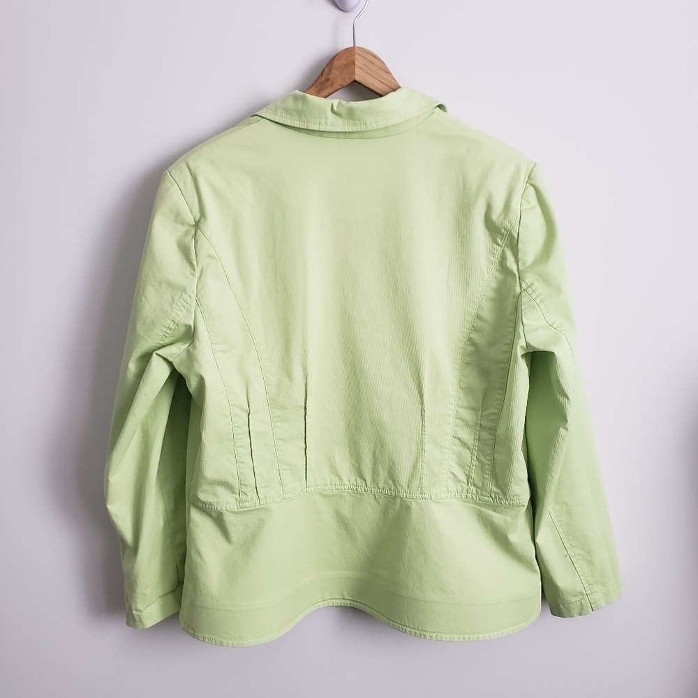 Biaggini Women's Lime Green Light Weight Spring Blazer - Picture 4 of 14